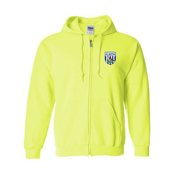 Men's West Bromwich Albion SoccerJERZEES NuBlend Full-Zip Hooded Sweatshirt
