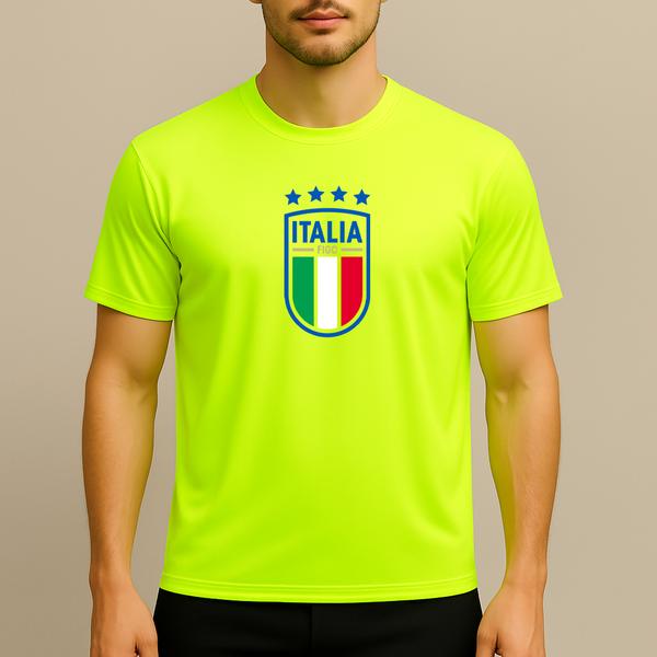 Men's Italy National Soccer Team Polyester T-Shirt
