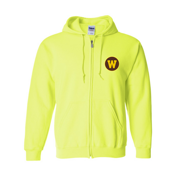 Men's Western Michigan Broncos  JERZEES NuBlend Full-Zip Hooded Sweatshirt