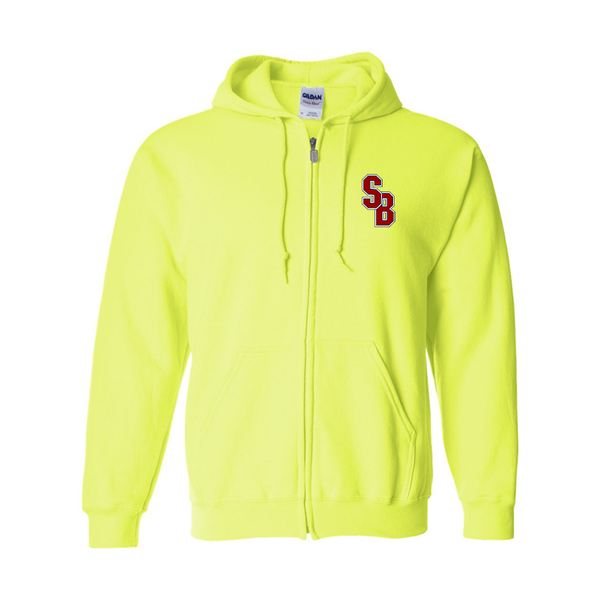 Men's Stony Brook Seawolves  Gildan  Heavy Blend Full Zip Hooded Sweatshirt
