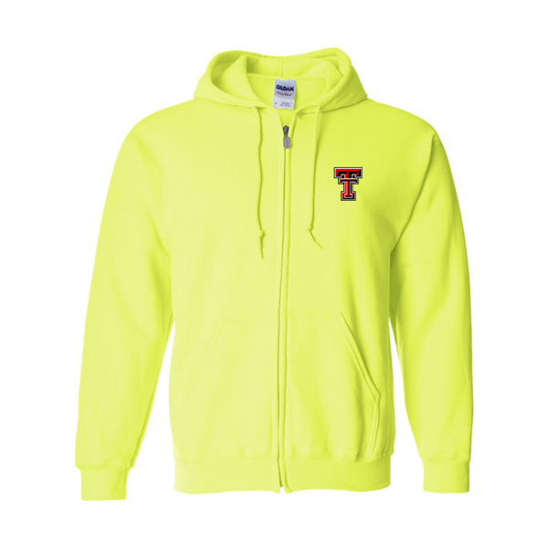 Men's Texas Tech Red Raiders  Gildan  Heavy Blend Full Zip Hooded Sweatshirt