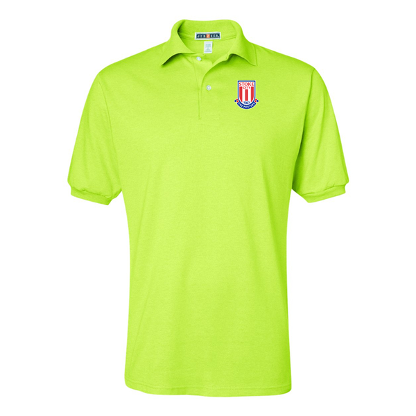 Men's Stoke City Soccer JERZEES  SpotShield polo