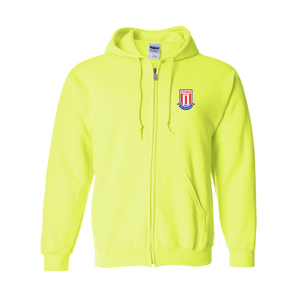 Men's Stoke City Soccer  Gildan  Heavy Blend Full Zip Hooded Sweatshirt