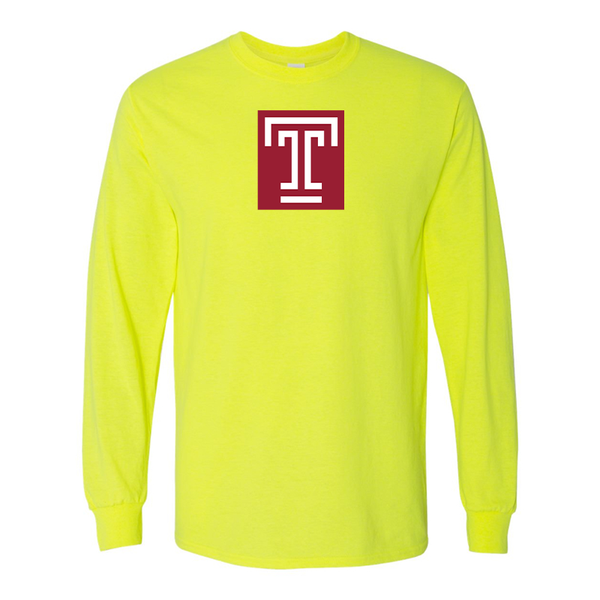 Men's Temple Owls Gildan Heavy Cotton Long Sleeve T-Shirt
