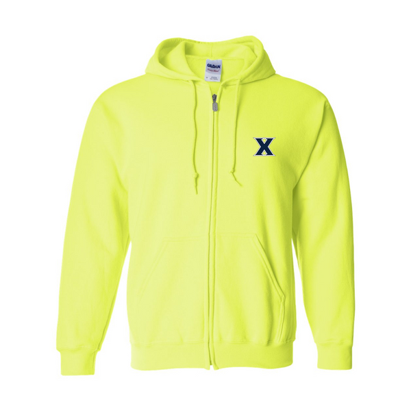 Men's Xavier Musketeers  JERZEES NuBlend Full-Zip Hooded Sweatshirt