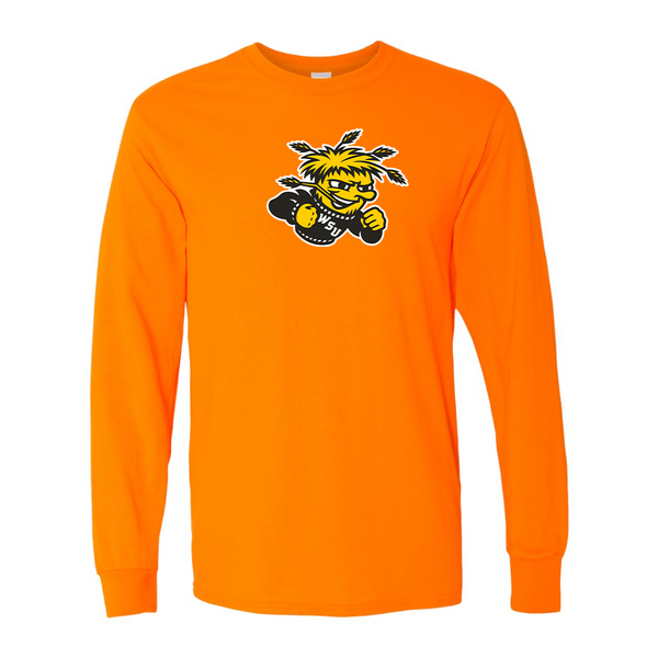 Men's Wichita State Shockers  Gildan Heavy Cotton Long Sleeve T-Shirt