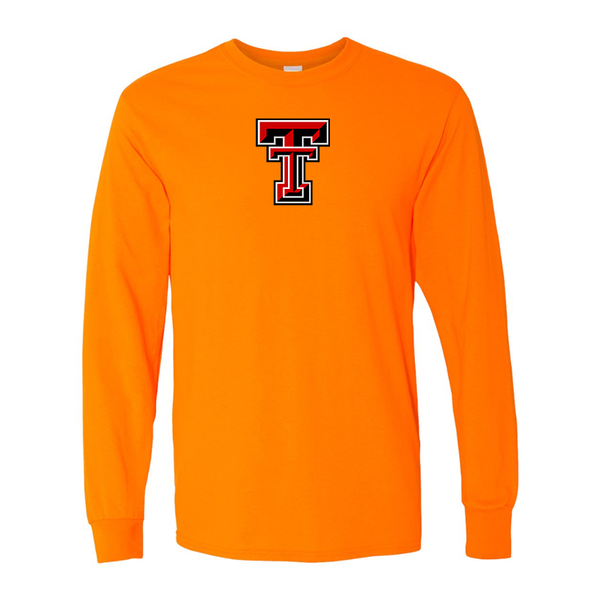 Men's Texas Tech Red Raiders  Gildan Heavy Cotton Long Sleeve T-Shirt