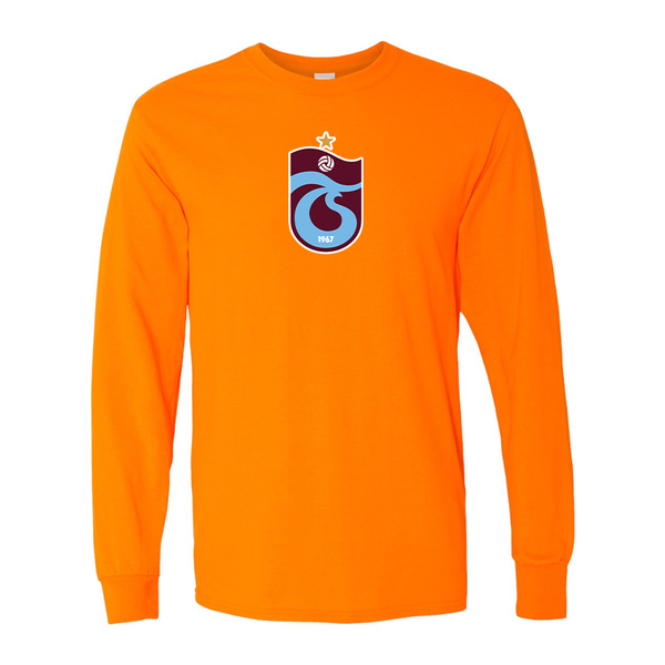 Men's Trabzonspor Soccer Gildan Heavy Cotton Long Sleeve T-Shirt