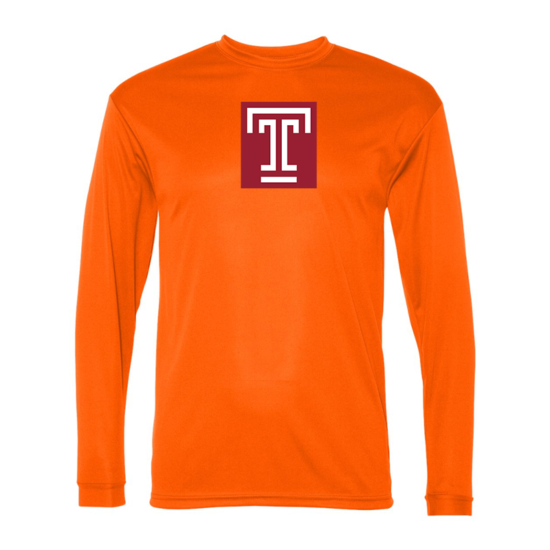 Men's Temple Owls Performance Long Sleeve T-Shirt