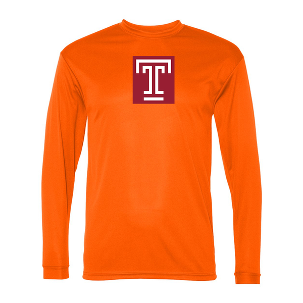 Men's Temple Owls Performance Long Sleeve T-Shirt