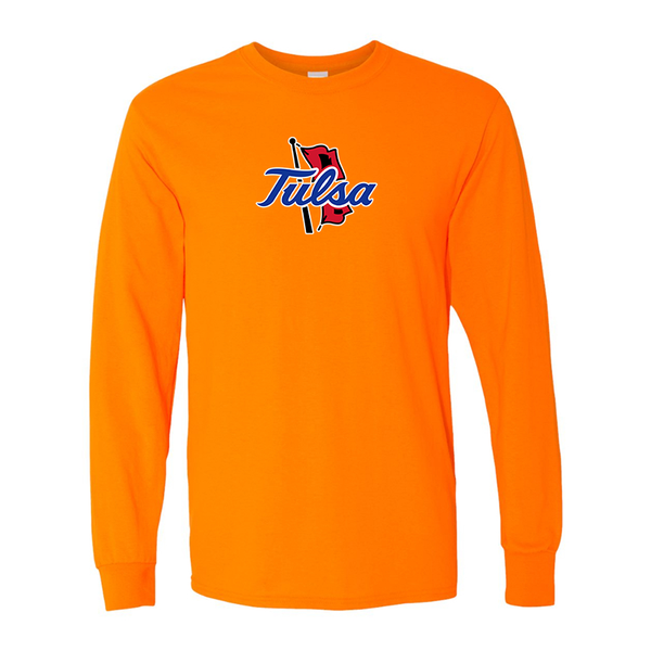 Men's Tulsa Golden Hurricane Gildan Heavy Cotton Long Sleeve T-Shirt