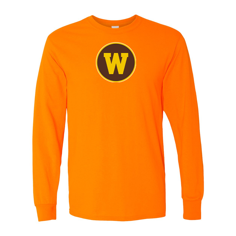 Men's Western Michigan Broncos Gildan Heavy Cotton Long Sleeve T-Shirt
