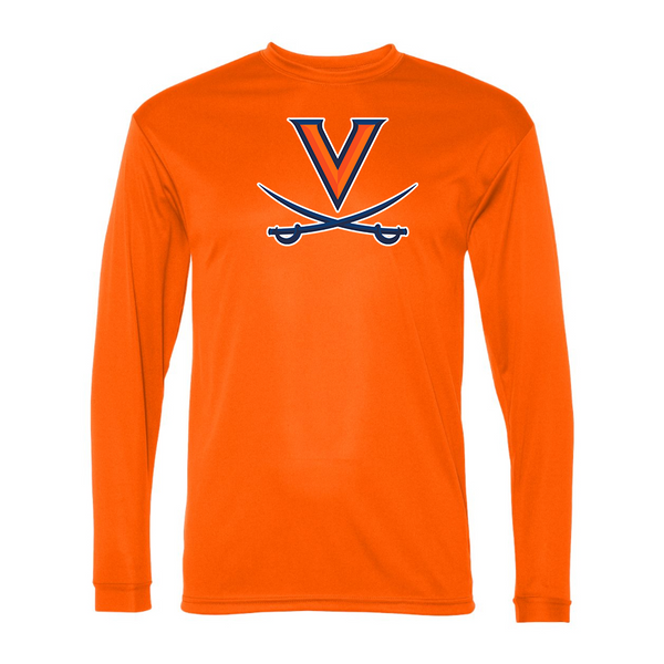 Men's  Virginia Cavaliers  Polyester Long Sleeve T-Shirt