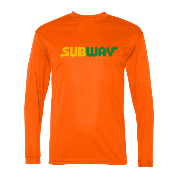 Men's Subway Polyester Long Sleeve T-Shirt