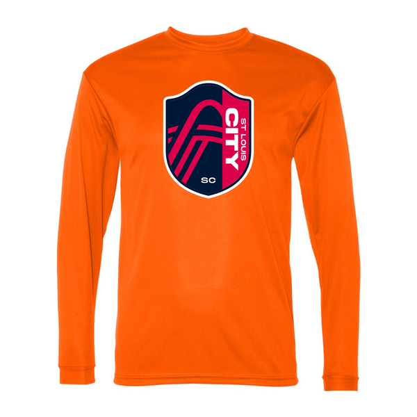 Men's St. Louis City Soccer Polyester Long Sleeve T-Shirt