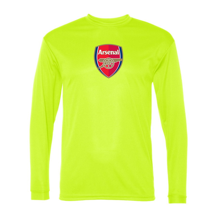 Men’s Arsenal Soccer Polyester Long Sleeve T-Shirt