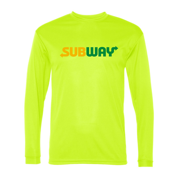 Men's Subway Polyester Long Sleeve T-Shirt