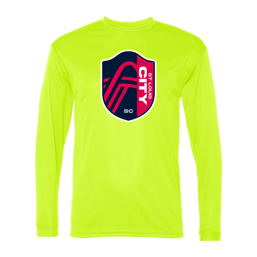 Men's St. Louis City Soccer Polyester Long Sleeve T-Shirt