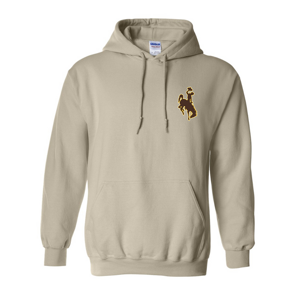 Men's  Wyoming Cowboys  Gildan  Heavy Blend Hooded Sweatshirt