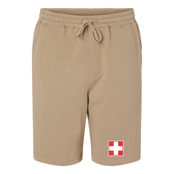 Men's Switzerland National Football Soccer Team  Independent Trading Co Midweight Fleece Shorts