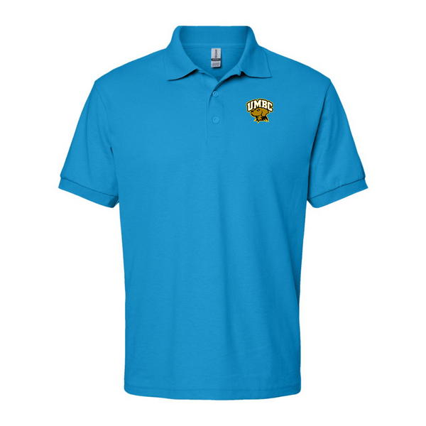 Men's  UMBC Retrievers Gildan Dry Blend Jersey Polo