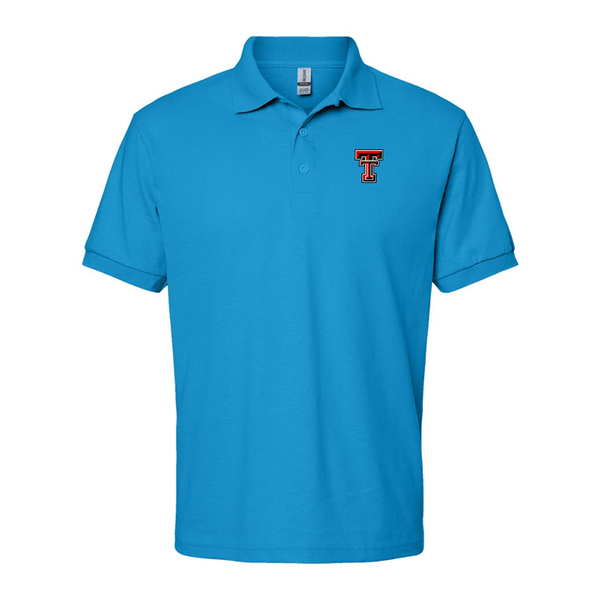 Men's Texas Tech Red Raiders  Gildan Dry Blend Jersey Polo