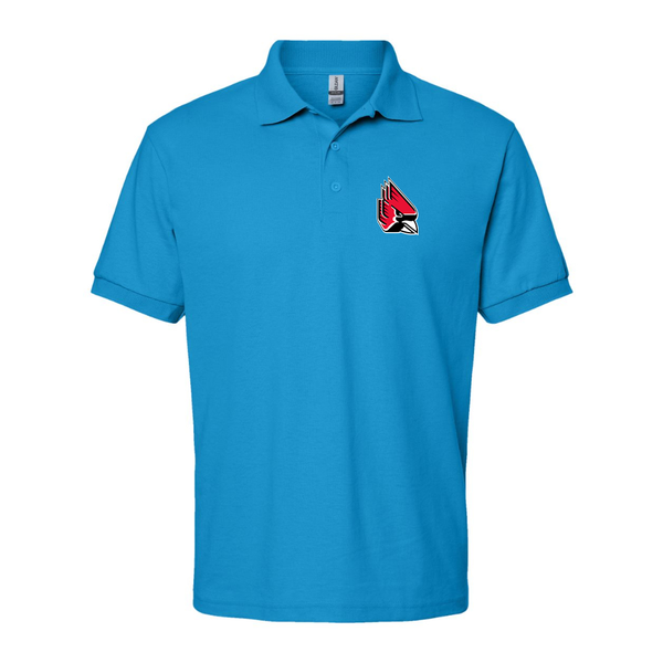 Men's  Ball State Cardinals Dry Blend Jersey Polo