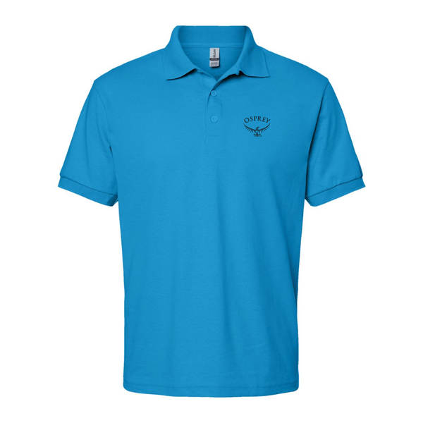 Men's  Osprey Black  Dry Blend Jersey Polo