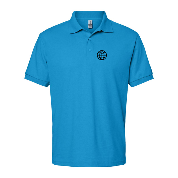 Men's  Internet Globe Dry Blend Jersey Polo