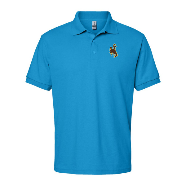 Men's  Wyoming Cowboys Gildan Dry Blend Jersey Polo