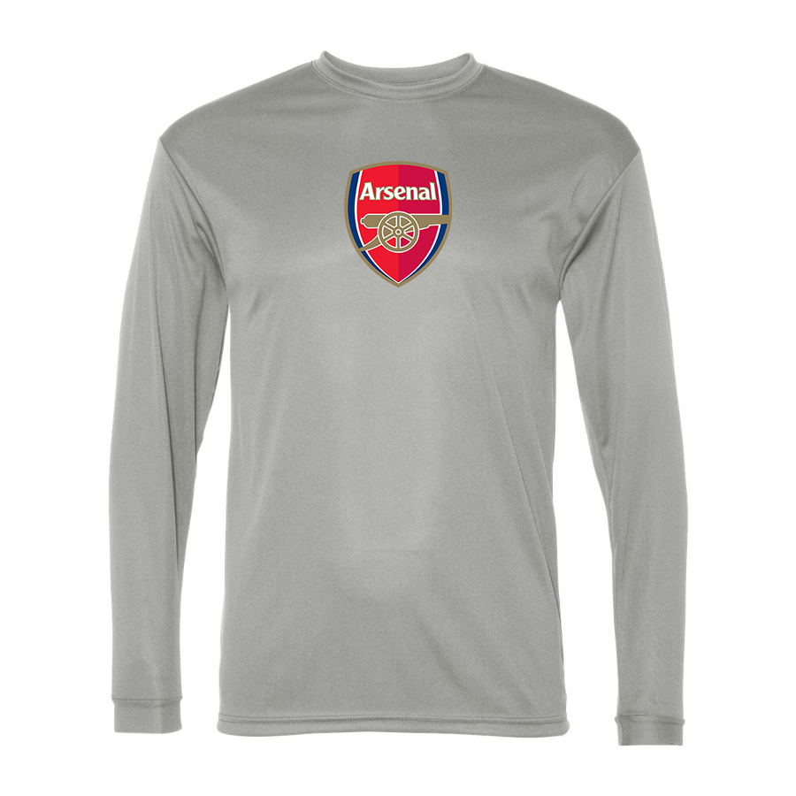Men’s Arsenal Soccer Polyester Long Sleeve T-Shirt