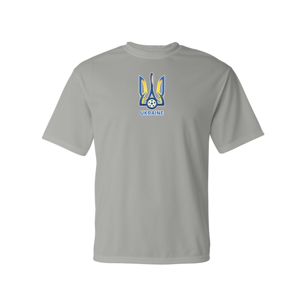 Men's Ukraine National Football Soccer Team Polyester T-Shirt