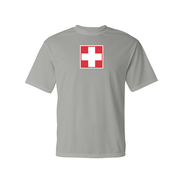 Men's Switzerland National Football Soccer Team Polyester T-Shirt