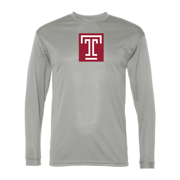 Men's Temple Owls Performance Long Sleeve T-Shirt
