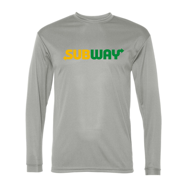 Men's Subway Polyester Long Sleeve T-Shirt