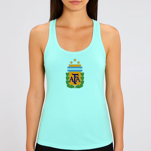 Women's Argentina National Soccer Team Racerback Tank Top