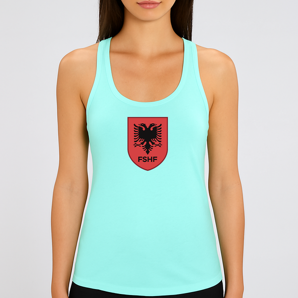 Women's Albania National Soccer Team Racerback Tank Top