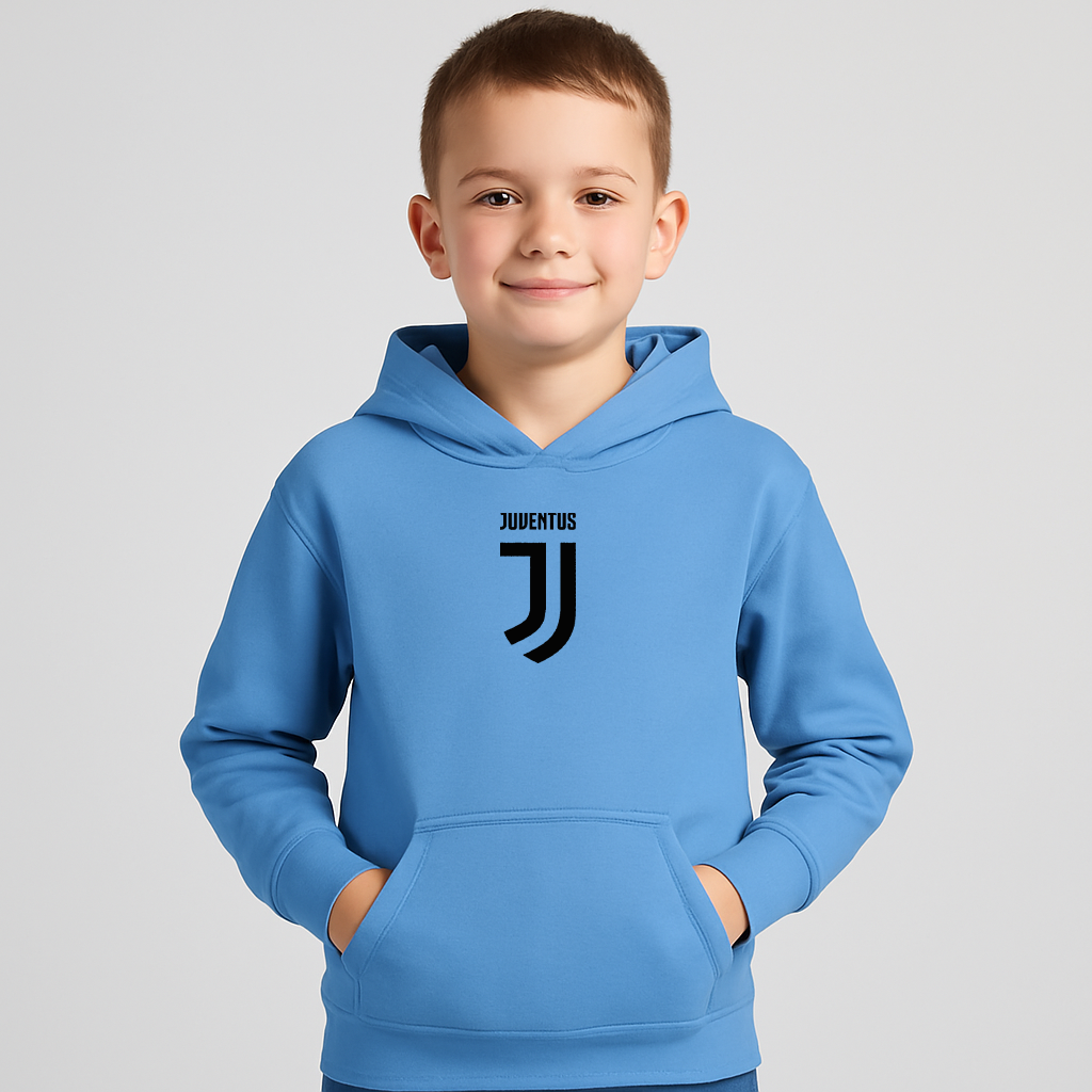 Youth Kids Juventus Soccer Pullover Hoodie