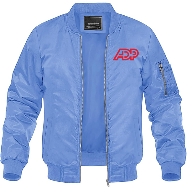Men's ADP  Lightweight Bomber Jacket Windbreaker Softshell Varsity Jacket Coat