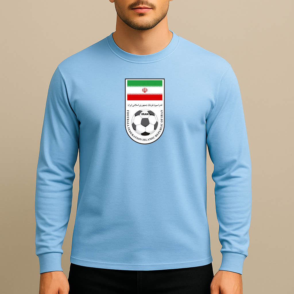 Men's Iran National Soccer Team Long Sleeve T-Shirt