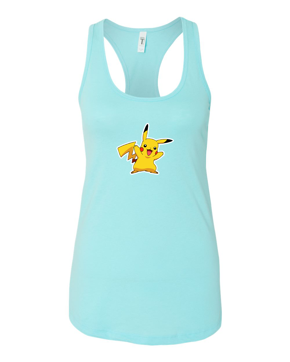 Women's Pikachu Cartoon Racerback Tank Top