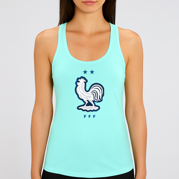 Women's France National Soccer Team  Racerback Tank Top