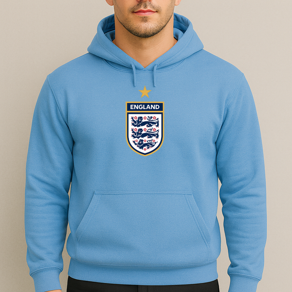 Men's England National Soccer Team Pullover Hoodie