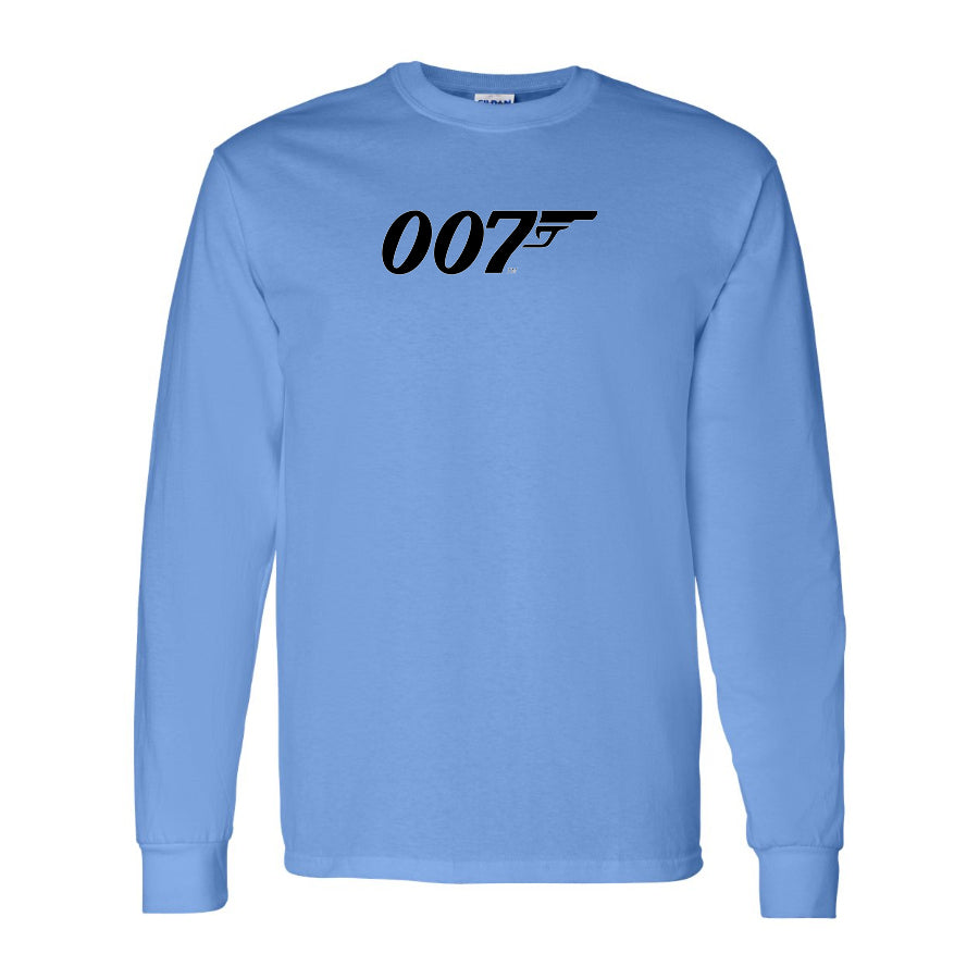 Youth Kids 007 James Bond Movie Long Sleeve T-Shirt