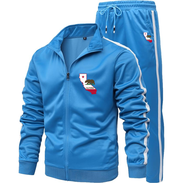 Men's California Bear Map  Dri-Fit TrackSuit