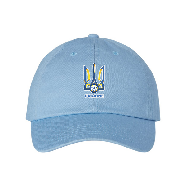 Ukraine National Football Soccer Team  Valucap Adult Bio-Washed Classic Dad Hat