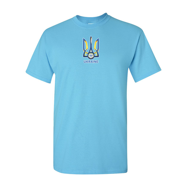 Men's Ukraine National Football Soccer Team Gildan Heavy Cotton T-Shirt