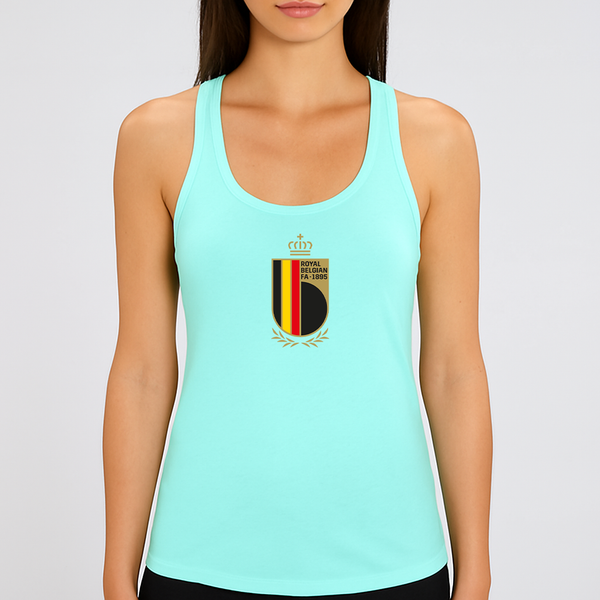 Women's Belgium National Soccer Team Racerback Tank Top