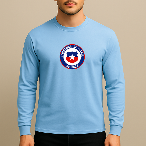 Men's Chile National Soccer Team  Long Sleeve T-Shirt