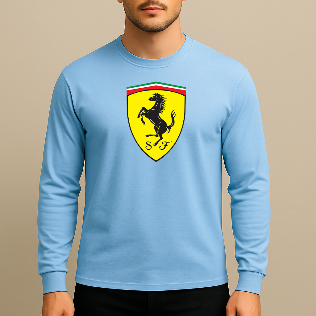 Men’s Ferrari Motorsport Car Long Sleeve T-Shirt